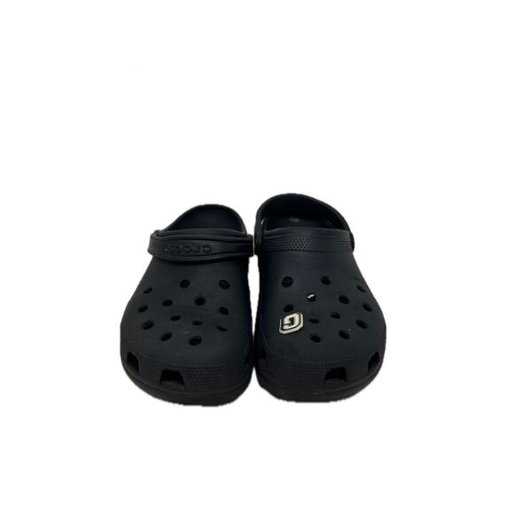 Crocs Charcoal Gray Clogs Mens 10 Womans 12 - Picture 1 of 3
